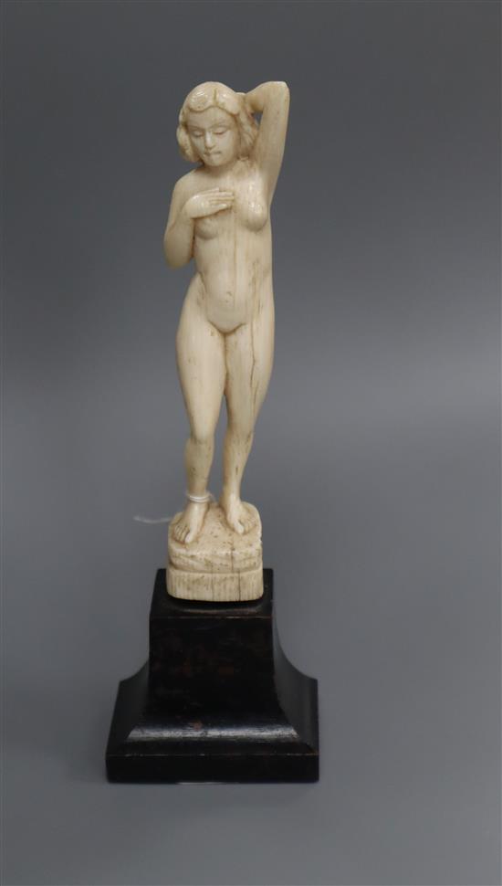 A Sri-Mulam Art Deco ivory figure of a nude